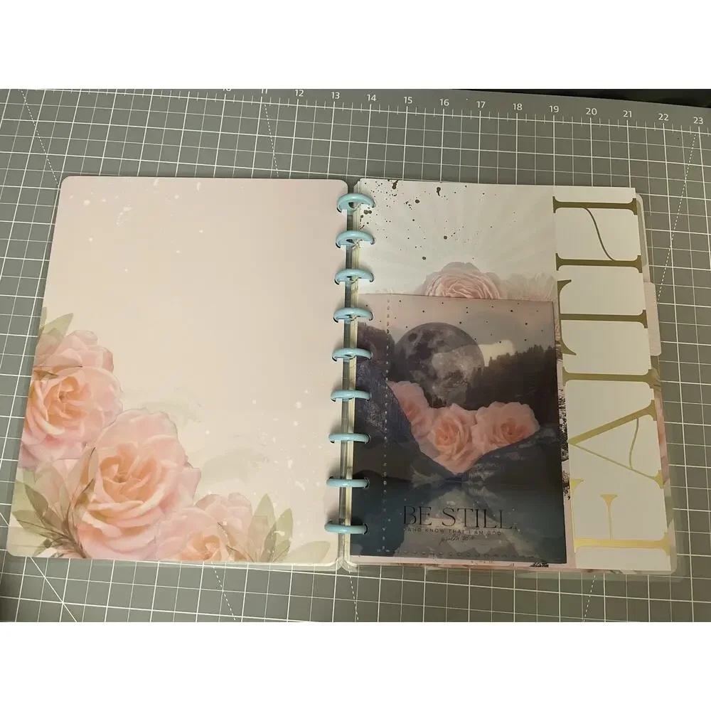 Happy Planner Classic Neutral w/6mo Vertical Checklist Layout & Faith Notebook